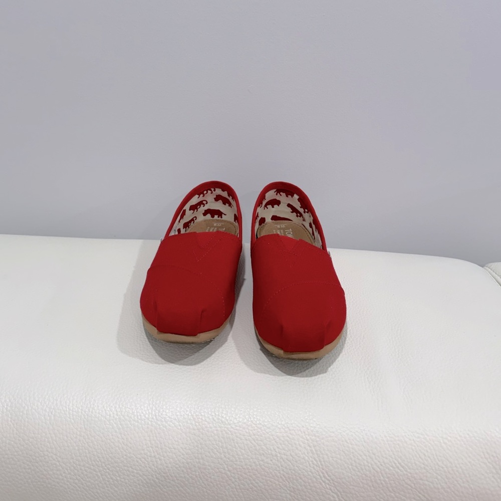 Toms Red Slip-On Shoes